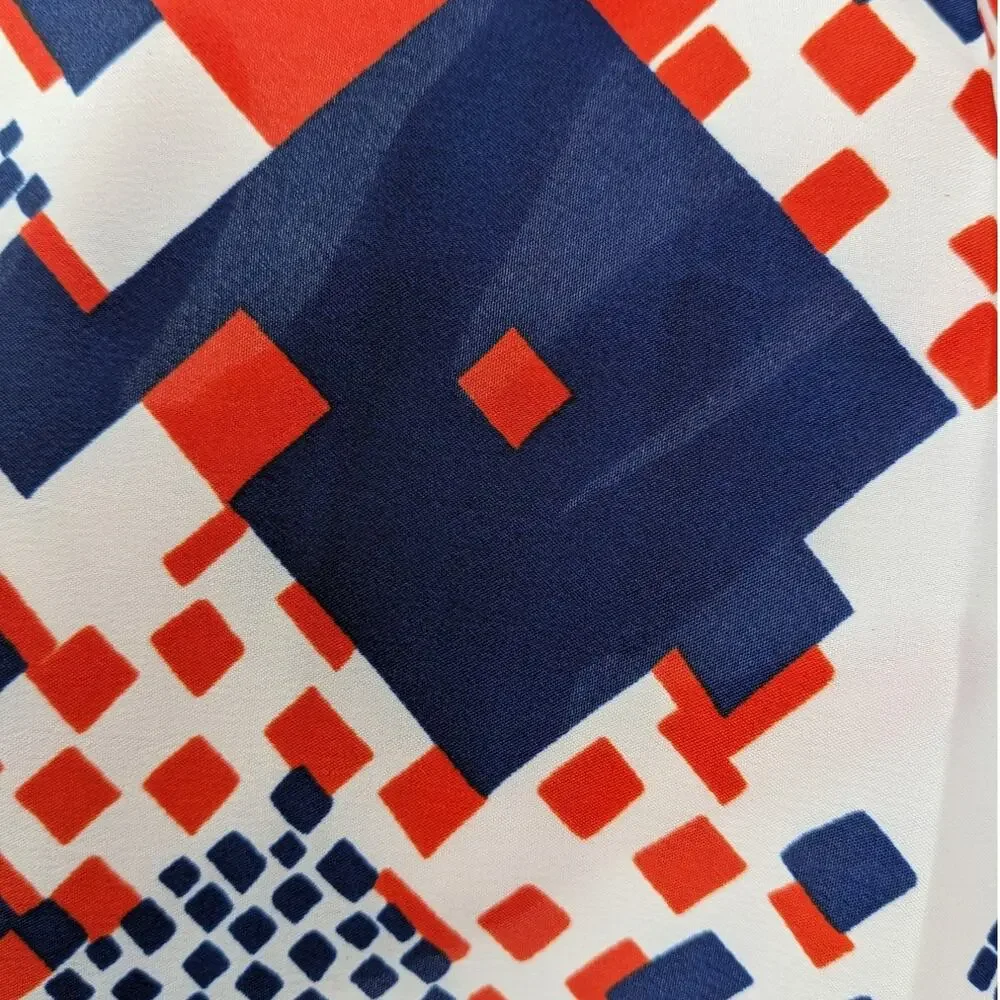 Lot Vintage 1970's Patriotic Fabrics 2 7/8 Yds HAWAIIAN & 3/4 Yd KLOPMAN MILLS